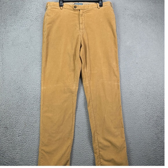 Peter Millar Other - Peter Millar Mens Corduroy Pants 36 Tan Chino Straight Leg Pima Cotton‎ Blend